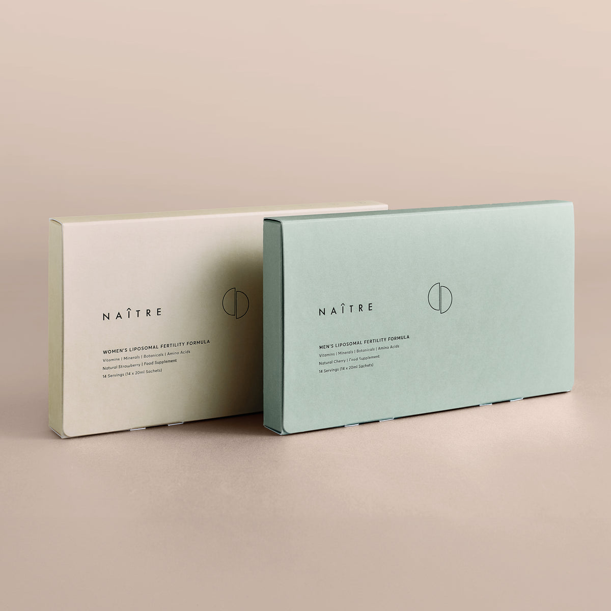Naître Women’s and Men’s Fertility Formulas together